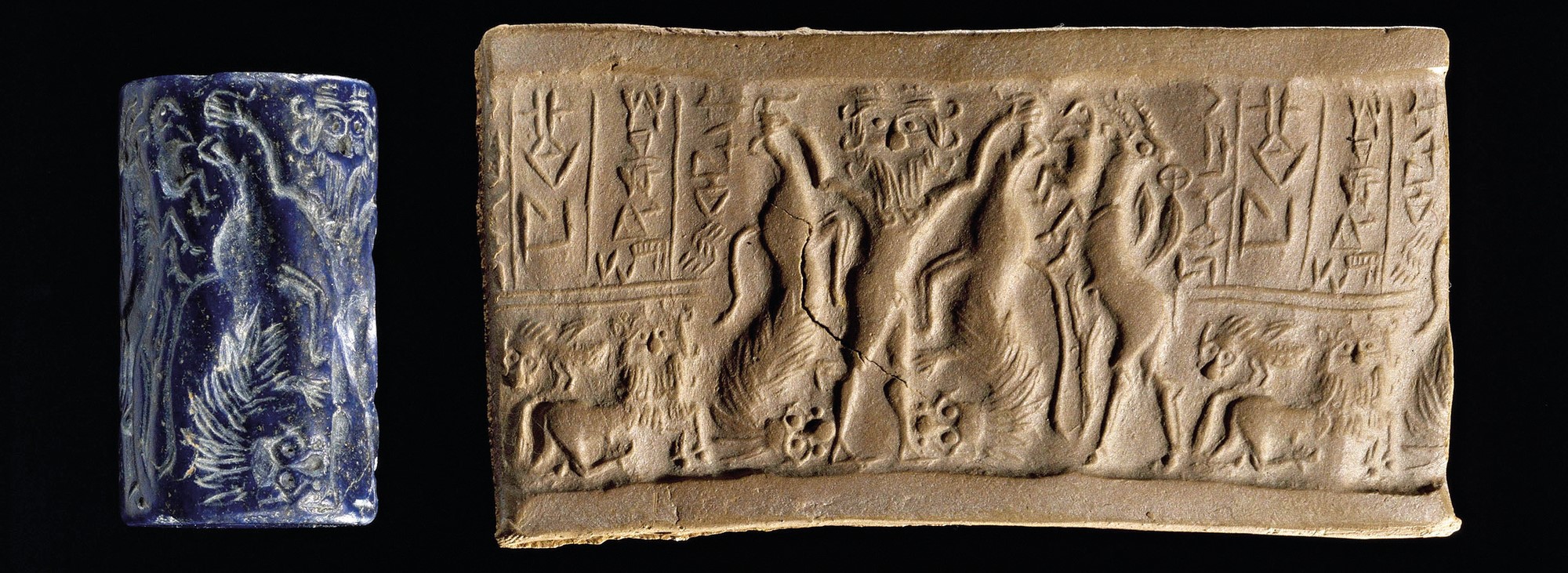 A Sumerian Wall Plaque Showing Libation Scenes (Illustration