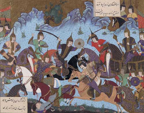 Sukhra defeating the Hephthalites